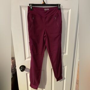 Women's Burgundy Jogger Pants